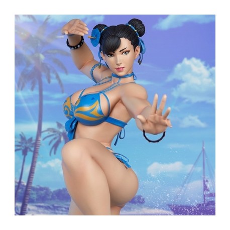 Chun-Li Street Fighter Season Pass Pop Culture Escala Estatua 1:4 Sideshow-JuguetesMeteorito-Chun-Li Street Fighter Season P