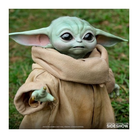 Bebe Yoda The Child de Star Wars The Mandalorian Escala 1/1 por Hot Toys-JuguetesMeteorito-Bebe Yoda The Child de Star War