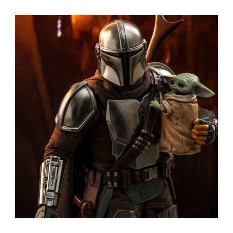 The Mandalorian & The Child Yoda Star Wars (Normal) Hot Toys-JuguetesMeteorito-The Mandalorian & The Child Yod