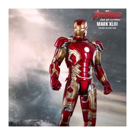 Iron Man Mark XLIII Diecast de Avengers: Era de Ultron por  Hot Toys-JuguetesMeteorito-Iron Man Mark XLIII Diecast de 