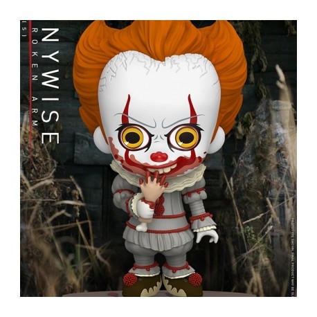 Pennywise with Broken Arm: Cosbaby Series - IT: Chapter Two By Hot Toys-JuguetesMeteorito-Pennywise with Broken Arm: Cosb