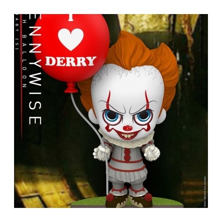 Pennywise with Balloon: Cosbaby Series - IT: Chapter Two By Hot Toys-JuguetesMeteorito-Pennywise with Balloon: Cosbaby