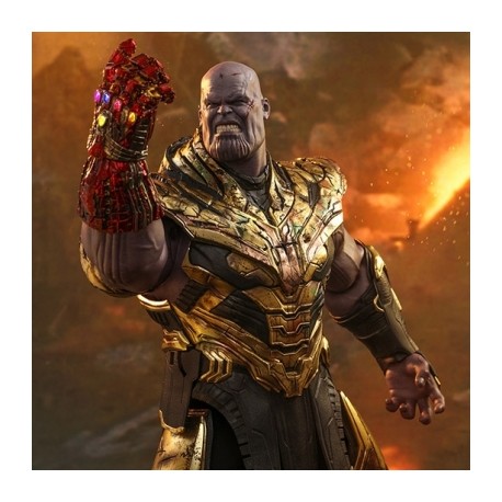 Thanos (Battle Damaged) Avengers Endgame Hot Toys-JuguetesMeteorito-Thanos (Battle Damaged) Avenger