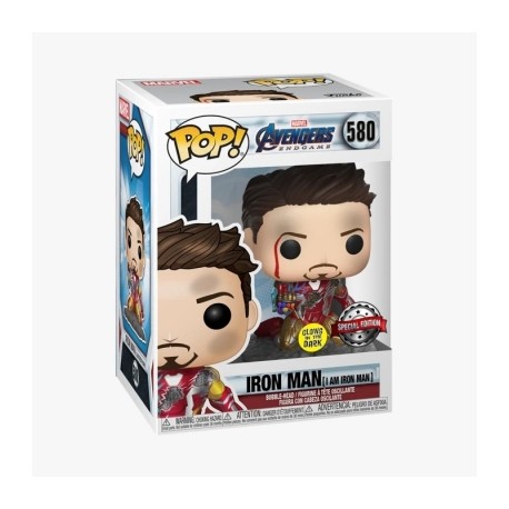 I Am Iron Man Funko Pop Glow Marvel Avengers Endgame Special Edition-JuguetesMeteorito-I Am Iron Man Funko Pop Glow Ma