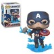 Capitan America con escudo roto: Avengers - Endgame por Funko Pop!-JuguetesMeteorito-Capitan America con escudo roto