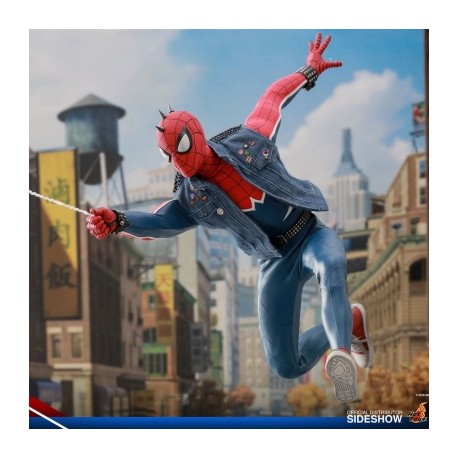 Spider-Man (Spider-Punk Suit) - Marvel By Hot Toys (Scale 1:6)-JuguetesMeteorito-Spider-Man (Spider-Punk Suit) -