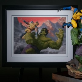 Arte Gráfica Hulk vs Wolverine First Appearance Variant Premium Sin Marco-JuguetesMeteorito-Arte Gráfica Hulk vs Wolverine 