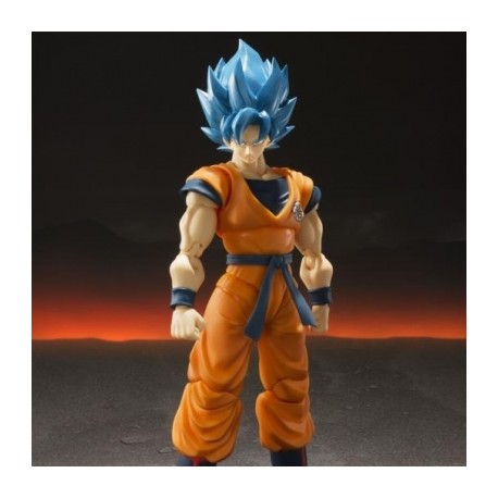 Super Saiyan Dios Super Saiyan Goku de Dragon Ball Super (Bluefin) por SH Figuarts-JuguetesMeteorito-Super Saiyan Dios Super Sai
