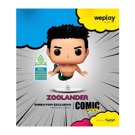 Derek Zoolander (Merman) De Zoolander Movie - Funko Pop! Exclusivo Summer 2019) Figura De Vinilo-JuguetesMeteorito-Derek Zooland