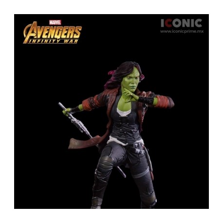 Gamora de Avengers: Infinity War por Iron Studios-JuguetesMeteorito-Gamora de Avengers: Infinity Wa