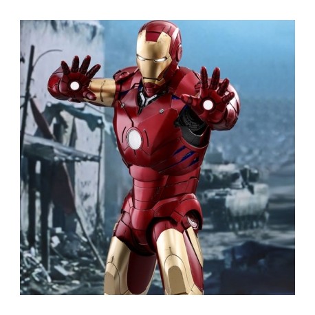 Iron Man Mark III (Deluxe Version) de Marvel por Hot Toys-JuguetesMeteorito-Iron Man Mark III (Deluxe Versi