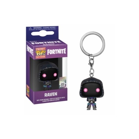 Fortnite: Raven Pocket Pop! Key Chain-JuguetesMeteorito-Fortnite: Raven Pocket Pop! Key