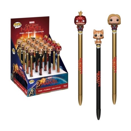 Pluma de Capitana Marvel Funko!-JuguetesMeteorito-Pluma de Capitana Marvel Funko!