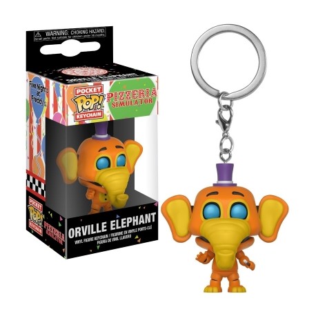 Five Nights at Freddy's: Pizza Simulator Orville Elephant Pocket Pop! Key Chain-JuguetesMeteorito-Five Nights at Freddy's: Pizza