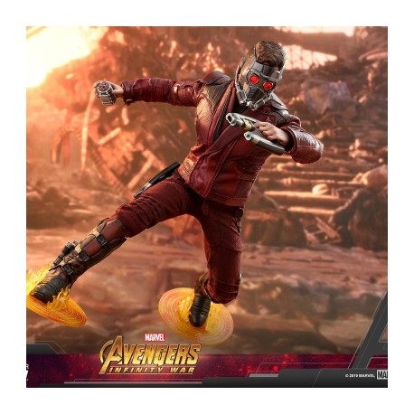 Star Lord - Avengers: Infinity War - Marvel Por Hot Toys (Escala 1:6 )-JuguetesMeteorito-Star Lord - Avengers: Infinity 