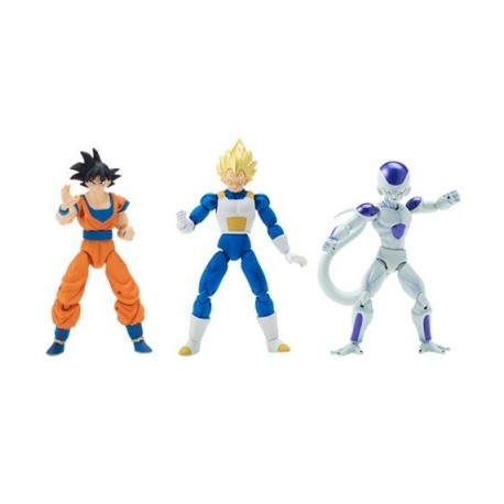 Goku, Vegeta y Frieza de Dragon Ball Stars Wave 2 Set por Bandai-JuguetesMeteorito-Goku, Vegeta y Frieza de Dragon