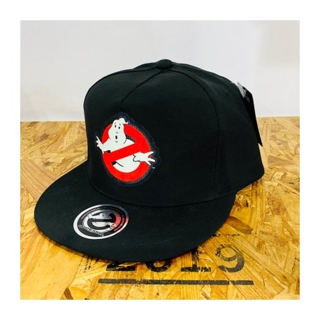 Gorra Ghostbusters Glow in the Dark Negra Plana-JuguetesMeteorito-Gorra Ghostbusters Glow in the 