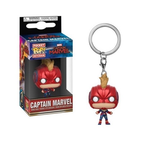 Capitana Marverl Pop! KeyChain-JuguetesMeteorito-Capitana Marverl Pop! KeyChain