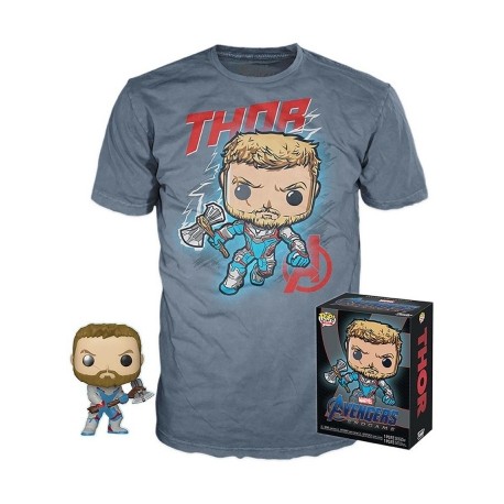 Pop! & Tee: Avengers: Endgame - Thor-JuguetesMeteorito-Pop! & Tee: Avengers: Endgame -