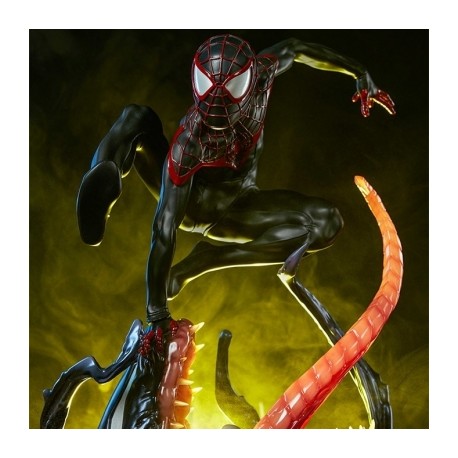 Spider-Man de Spiderman Miles Morales Estatua Premium Format Por Sideshow (Collector Edition)-JuguetesMeteorito-Spider-Man de Sp