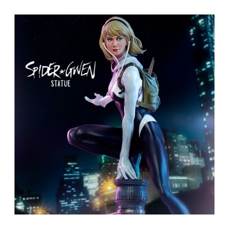 Spider-Gwen De Spiderman Estatua Por Sideshow Collector Edition-JuguetesMeteorito-Spider-Gwen De Spiderman Estatu