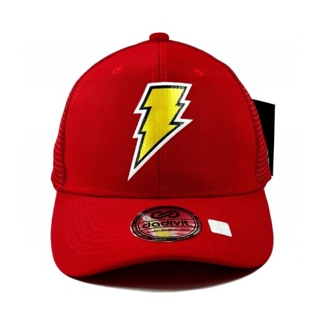 Gorra DC Comics Shazam Logo-JuguetesMeteorito-Gorra DC Comics Shazam Logo