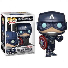 Capitán América (Stark Tech Suit): Avengers Gamerverse Marvel - Funko Pop!-JuguetesMeteorito-Capitán América (Stark Tech Sui