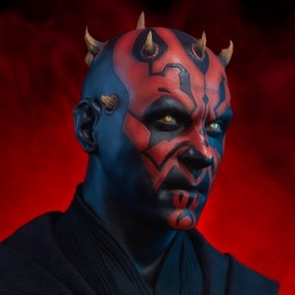 Darth Maul de Star Wars Life-Size Busto Sideshow-JuguetesMeteorito-Darth Maul de Star Wars Life-Si