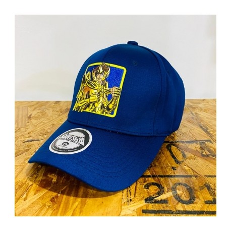 Gorra Caballeros del Zodiaco Caballero Dorado Curva Azul Marino-JuguetesMeteorito-Gorra Caballeros del Zodiaco Ca