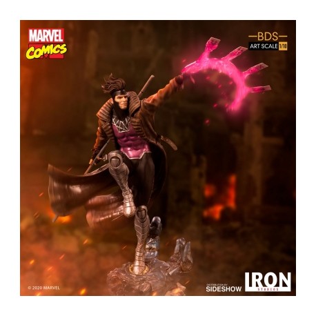 Gambit Marvel Diorama de Combate 1/10 Iron Studios-JuguetesMeteorito-Gambit Marvel Diorama de Combat