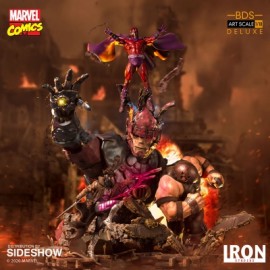 Marvel X-Men vs Sentinel 2 Maquette Statue Art Deluxe Iron Studios-JuguetesMeteorito-Marvel X-Men vs Sentinel #2 Maq