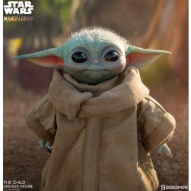 Baby Yoda (bebe) Mandalorian Star Wars Life Size Sideshow-JuguetesMeteorito-Baby Yoda (bebe) Mandalorian St