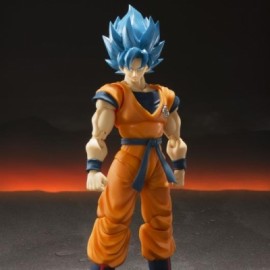 Super Saiyan Dios Super Saiyan Goku de Dragon Ball Super (Bluefin) por SH Figuarts-JuguetesMeteorito-Super Saiyan Dios Super Sai