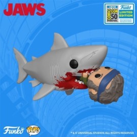 Jaws - Tiburon - Shark Biting Quint Figura de 6" Super Sized Funko Pop Summer 2019-JuguetesMeteorito-Jaws - Tiburon - Shark Biti